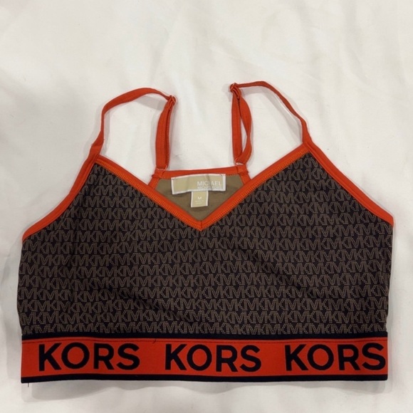 Michael Kors Other - Michael Kors Orange and Black Patterned Bra Medium